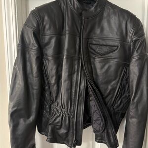 HD Women’s Leather Jacket. Heavy duty with liner.
